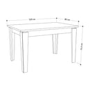 Tavolo allungabile Megaron tortora light mocha 120x80 cm