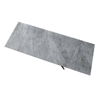 Tavolo allungabile Plato in ceramica colore grigio marmoreo italiano lucido