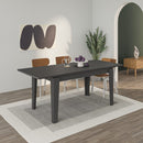 Tavolo allungabile Tolmen antracite 140x80 cm