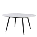 Tavolo Cordelia allungabile colore piano bianco gambe colore nero