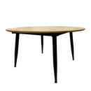 Tavolo Cordelia allungabile colore piano rovere gambe colore nero