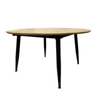 Tavolo Cordelia allungabile colore piano rovere gambe colore nero