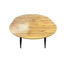 Tavolo Cordelia allungabile colore piano rovere gambe colore nero