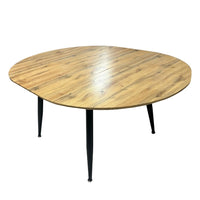 Tavolo Cordelia allungabile colore piano rovere gambe colore nero