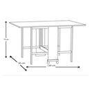 Tavolo salvaspazio Trio pieghevole 140x90x78 cm colore olmo