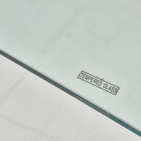 Tavolo scrivania Tamerice in vetro temperato 125x70x75 cm.