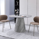 Tavolo tondo Ben colore cemento 100x100x75.5 cm.