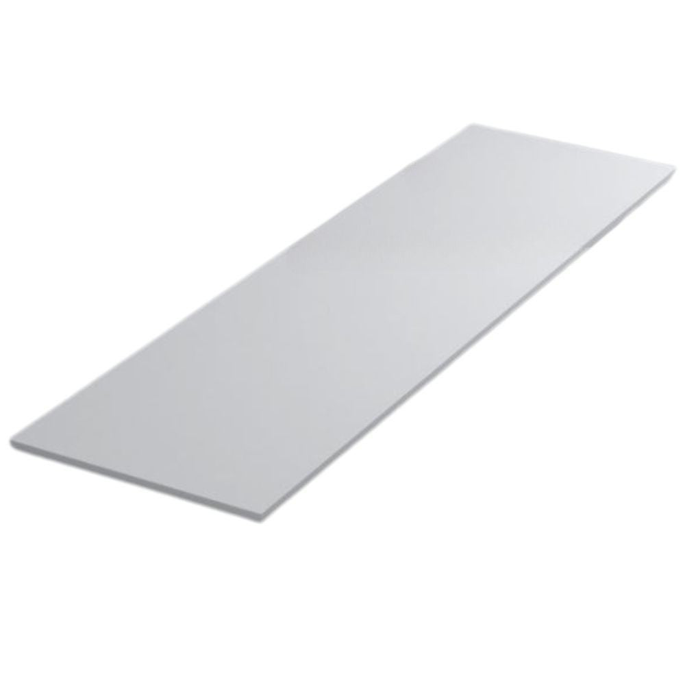 Top appoggio per mobile bagno colore bianco lucido 120x46x1.9 cm.