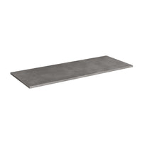 Top appoggio per mobile bagno colore cemento 120x46x1.9 cm.