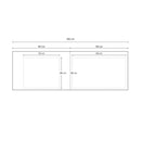 Top bordato per cucina forato verso sinistro travertino 180x60x3.8 cm
