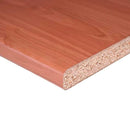 Top bordato per cucina non forato in colore ciliegio 180x60x3.8 cm