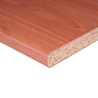 Top bordato per cucina non forato in colore ciliegio 180x60x3.8 cm