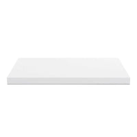 Top non forato 180x60x4 con bordo poliuretano in bianco
