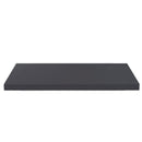 Top non forato 240x60x3.8 con bordo poliuretano in antracite satinato