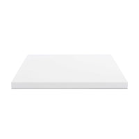 Top per bagno 80x48x4 con bordo poliuretano in bianco