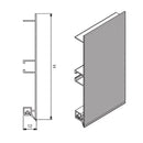 Zoccolo alluminio mille righe H12 barra da 4 mtl ZOCC1000H12ALL